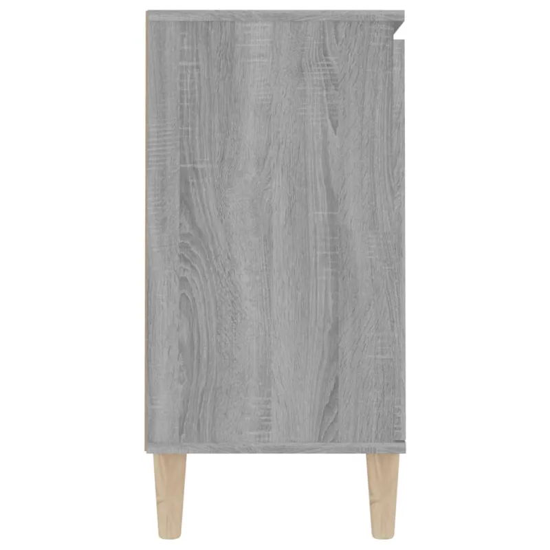 Šoninė spintelė, pilka ąžuolo, 101x35x70cm, apdirbta mediena