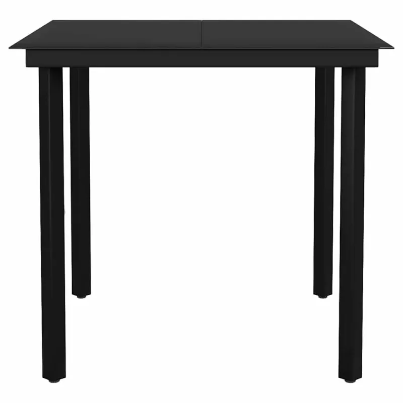 Soodokokoonpano, 3-osainen, musta, polyratasta ja lasia