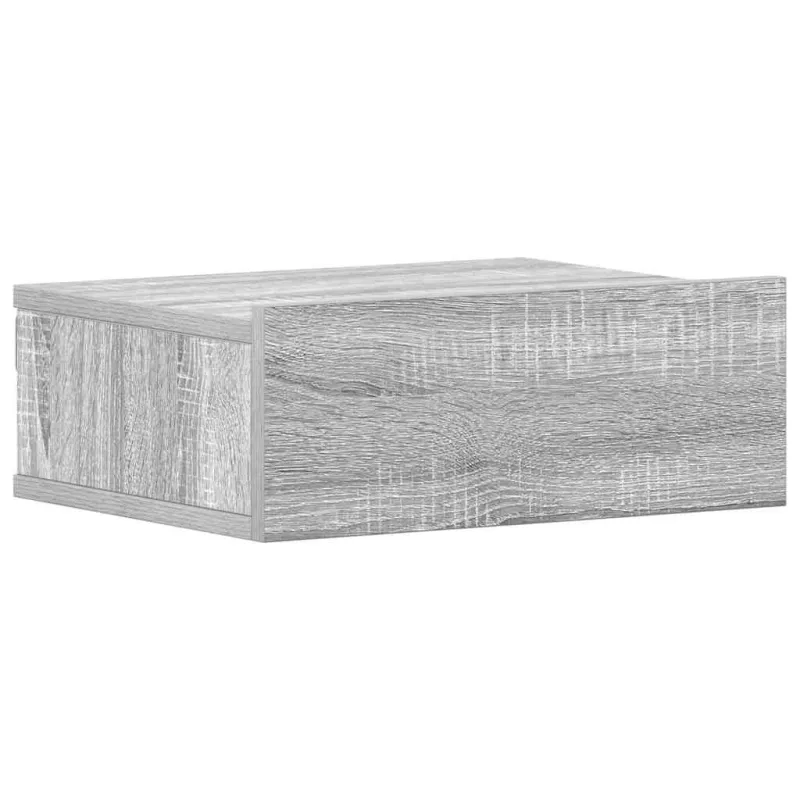 Naktiniai staliukai, 2vnt., pilki, 40x30x15cm, mediena