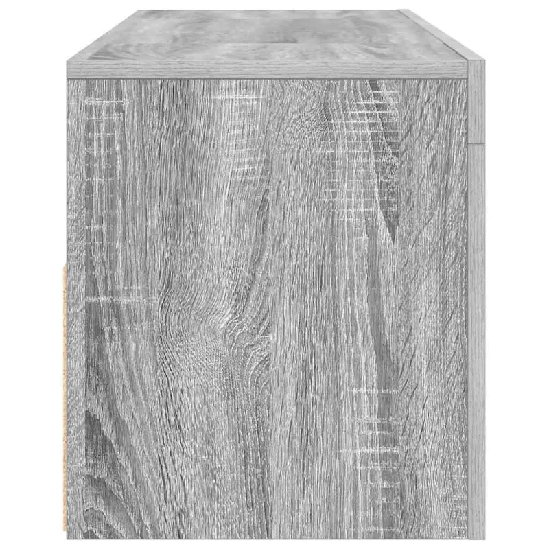 Televizoriaus spintelė su LED, pilka ąžuolo, 120x35x40cm