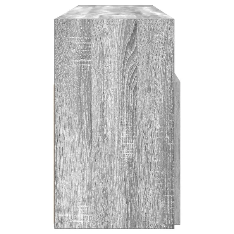 Televizoriaus spintelė su LED, pilka ąžuolo, 120x30x50cm