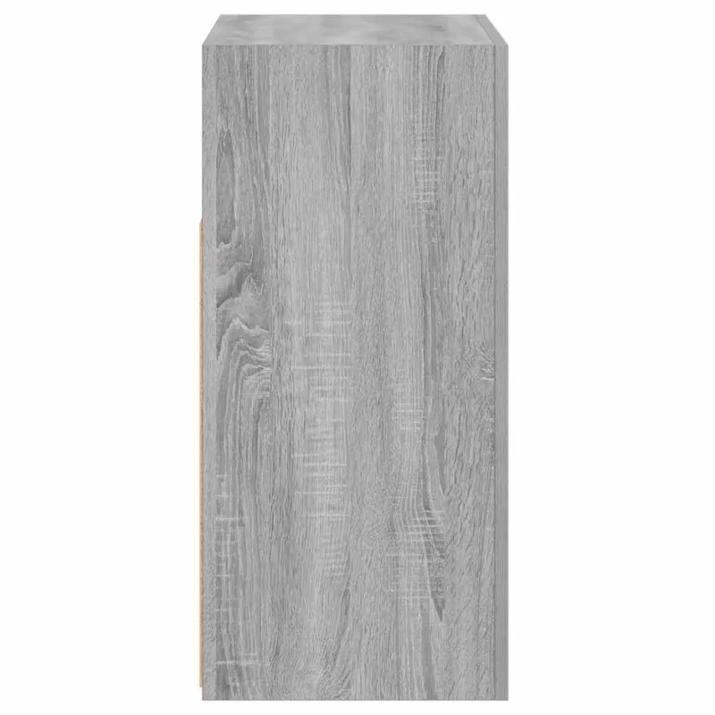 Šoninė spintelė su LED apšvietimu, pilka ąžuolo, 80x35x75cm