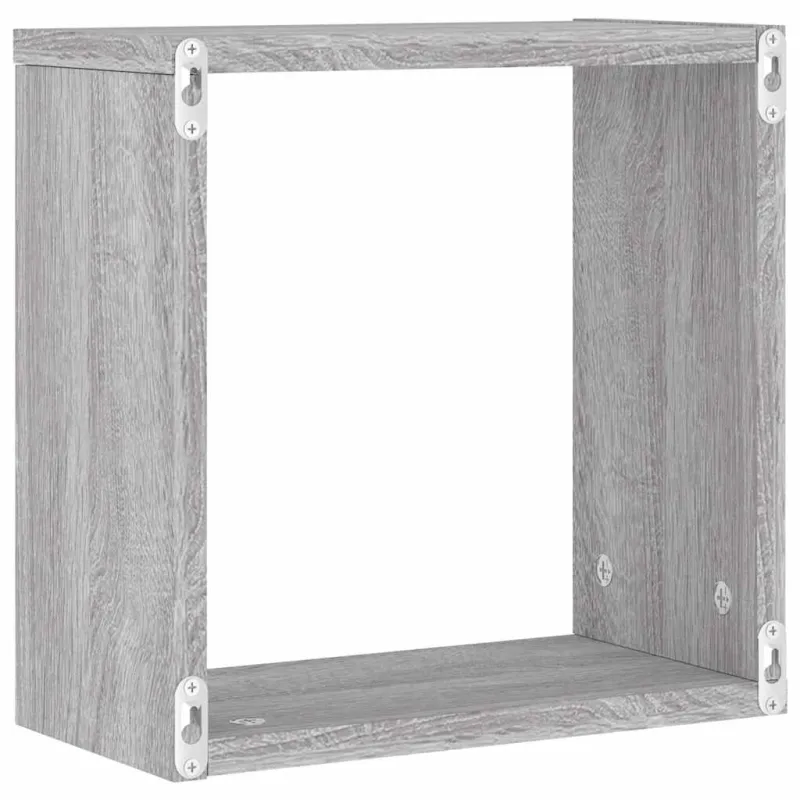 Wall Cube lentynos 6 vnt Pilka Sonoma 30x15x30 cm