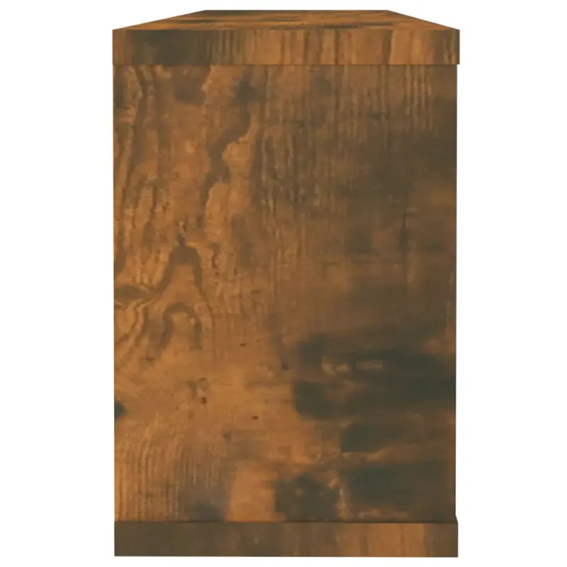 Sieninės lentynos, 6vnt., dūminio ąžuolo, 60x15x23cm, mediena