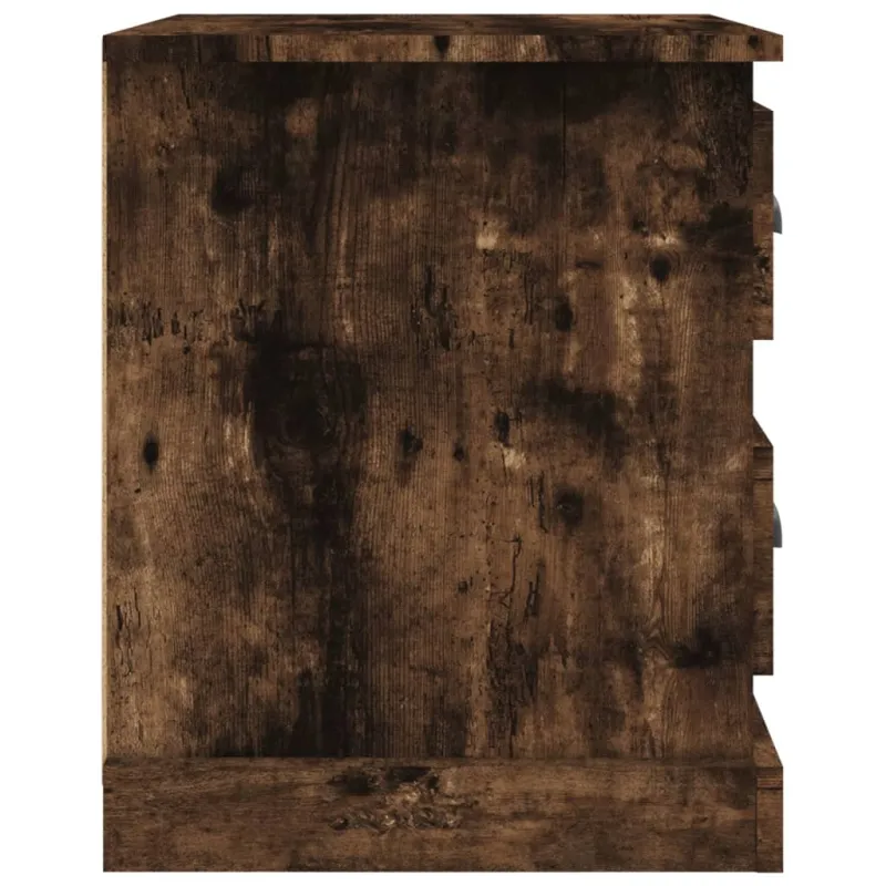 Naktinė spintelė, dūminio ąžuolo, 39x39x47,5cm, mediena