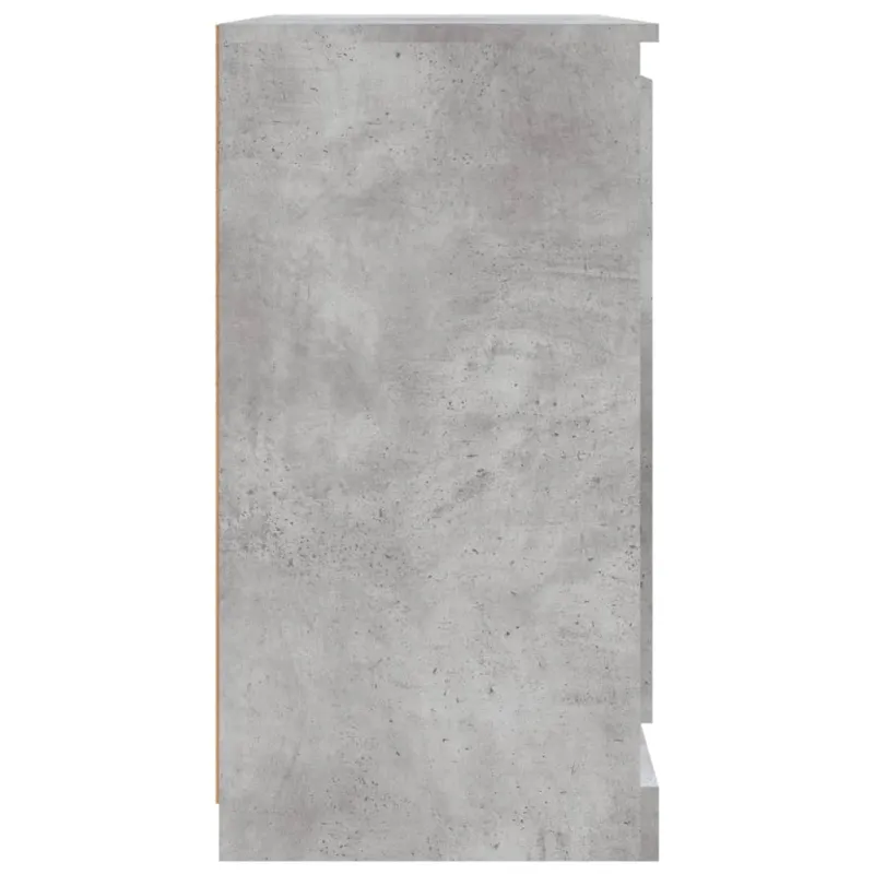 Šoninė spintelė, betono pilka, 70x35,5x67,5cm, apdirbta mediena