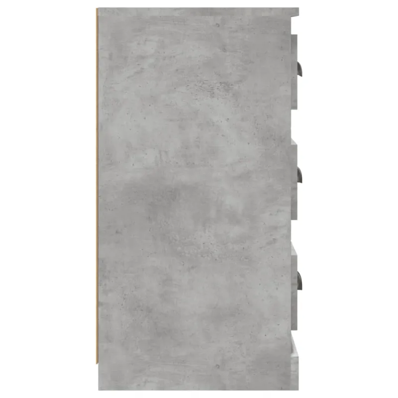 Šoninė spintelė, betono pilka, 70x35,5x67,5cm, apdirbta mediena