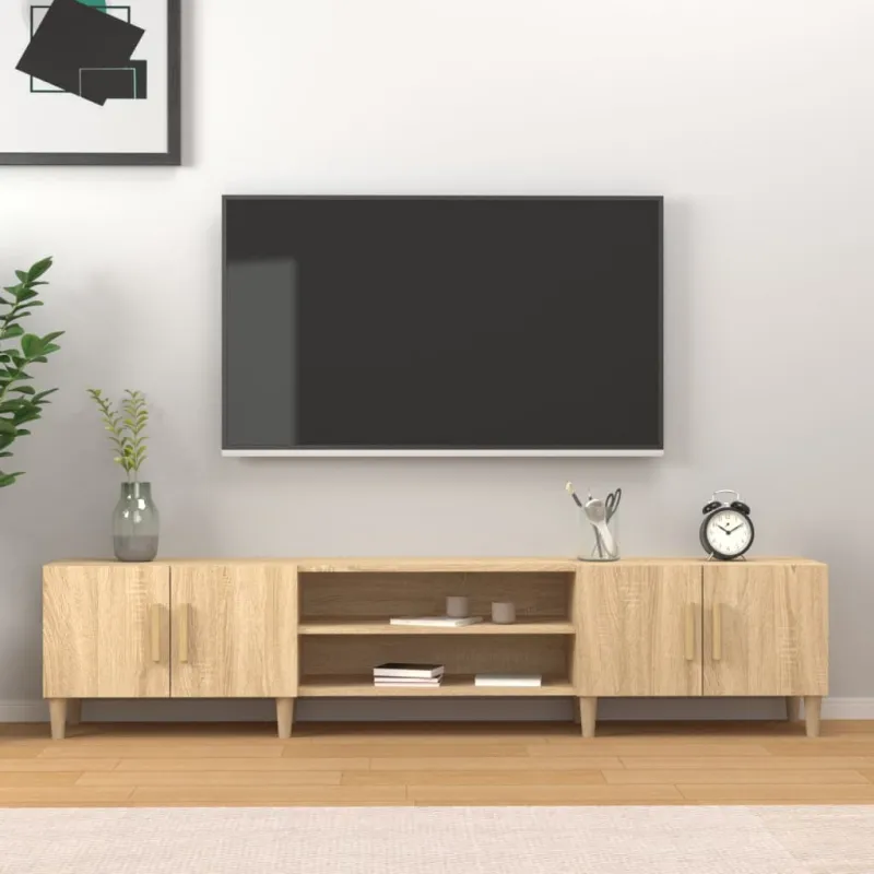 TV spintelė, sonoma ąžuolo spalvos, 180x31,5x40cm, inžinerinė mediena