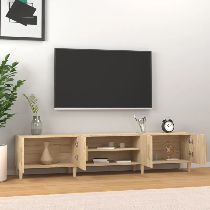 TV spintelė, sonoma ąžuolo spalvos, 180x31,5x40cm, inžinerinė mediena