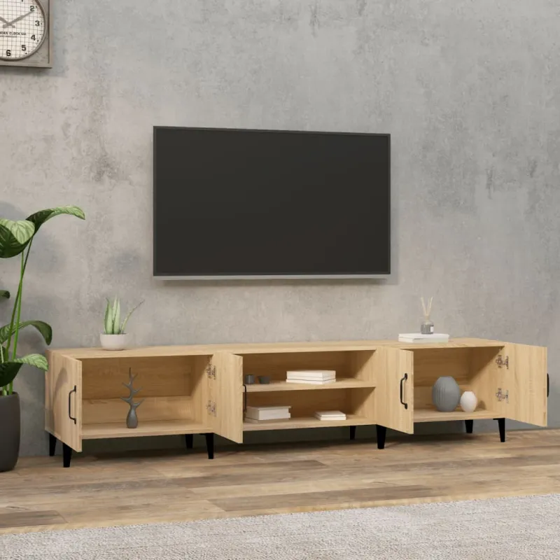 TV spintelė, sonoma ąžuolo spalvos, 180x31,5x40cm, inžinerinė mediena