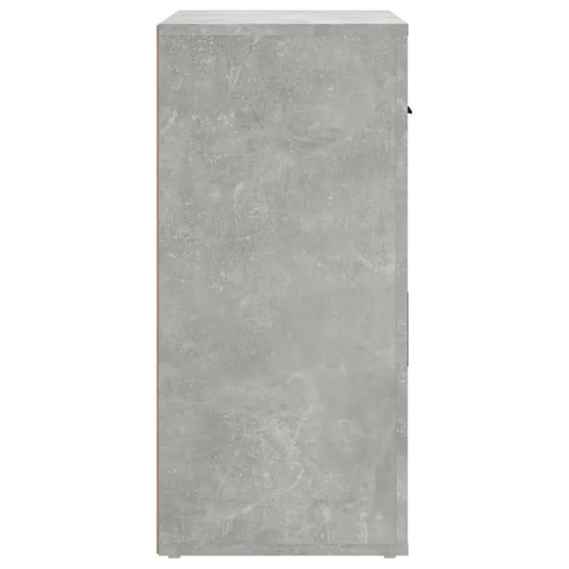 Šoninė spintelė, betono pilka, 80x33x70cm, apdirbta mediena