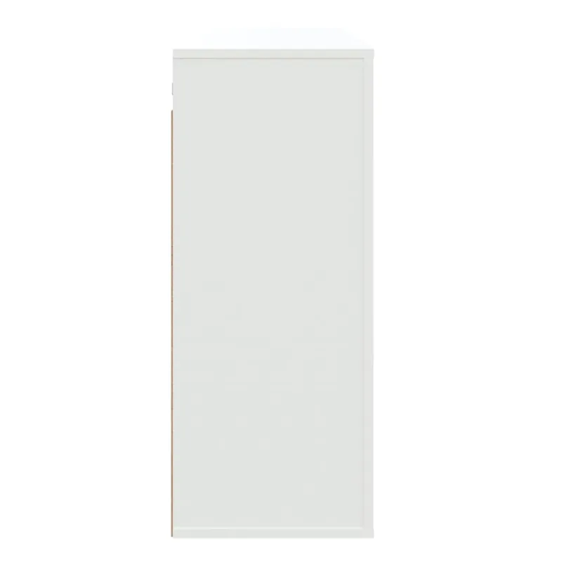 Sieninė spintelė, balta, 80x33x80cm, apdirbta mediena