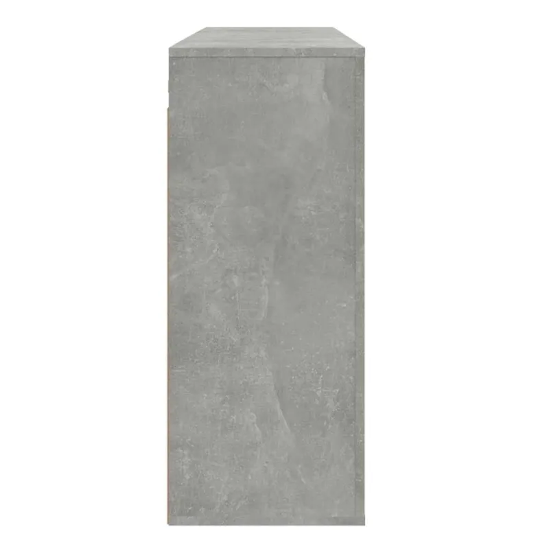 Sieninė spintelė, betono pilka, 80x33x80cm, apdirbta mediena