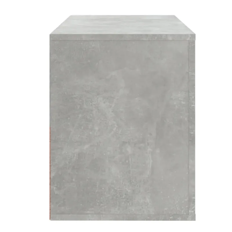 Spintelė batams, betono pilka, 80x35x45cm, apdirbta mediena