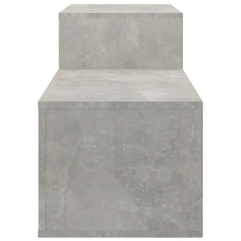 Spintelė batams, betono pilka, 150x35x45cm, apdirbta mediena