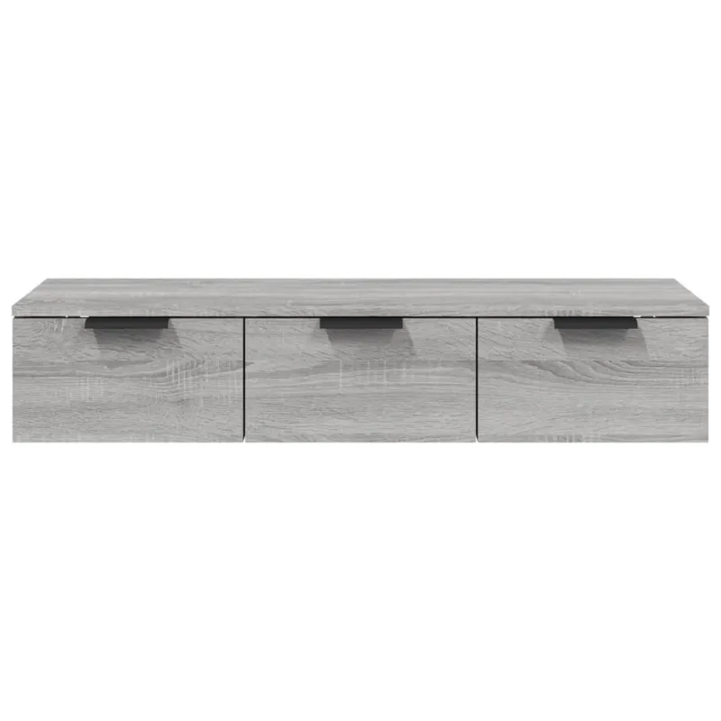 Sieninė spintelė, pilka ąžuolo, 102x30x20cm, apdirbta mediena