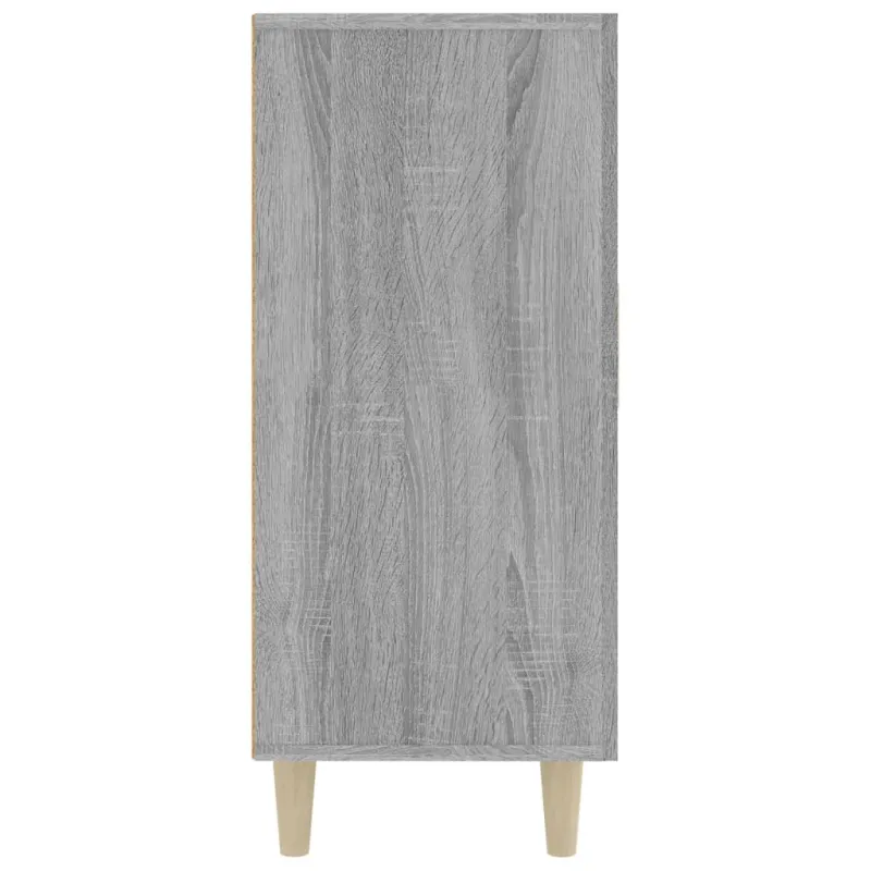 Šoninė spintelė, pilka ąžuolo, 90x34x80cm, apdirbta mediena