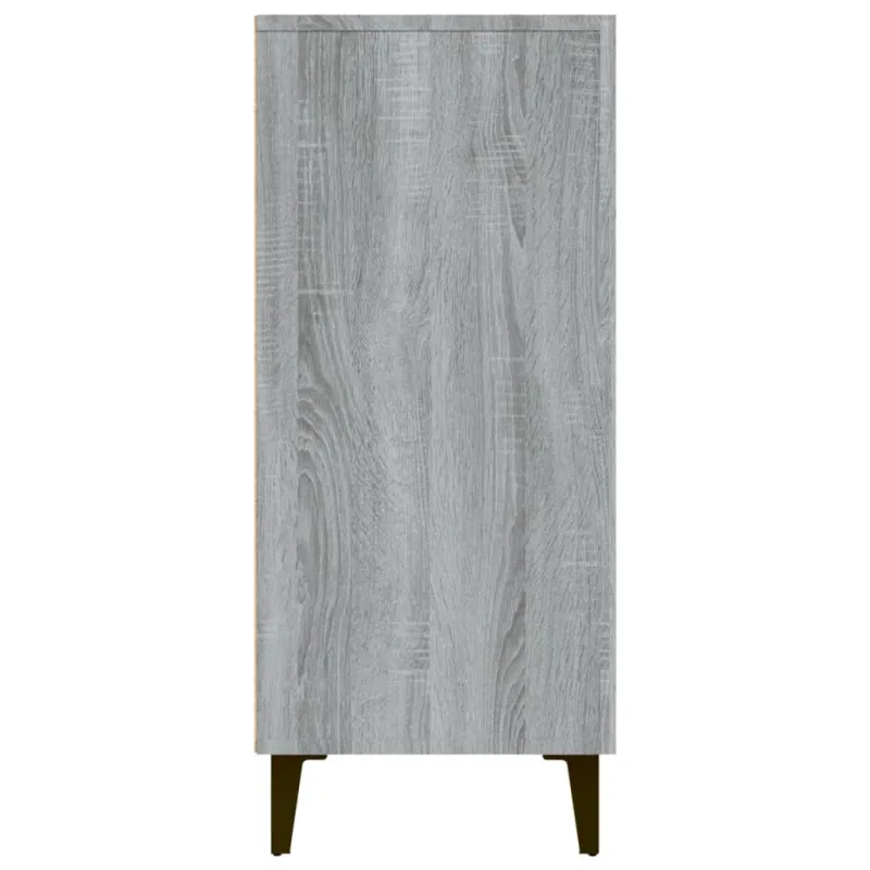Šoninė spintelė, pilka ąžuolo, 90x34x80cm, apdirbta mediena