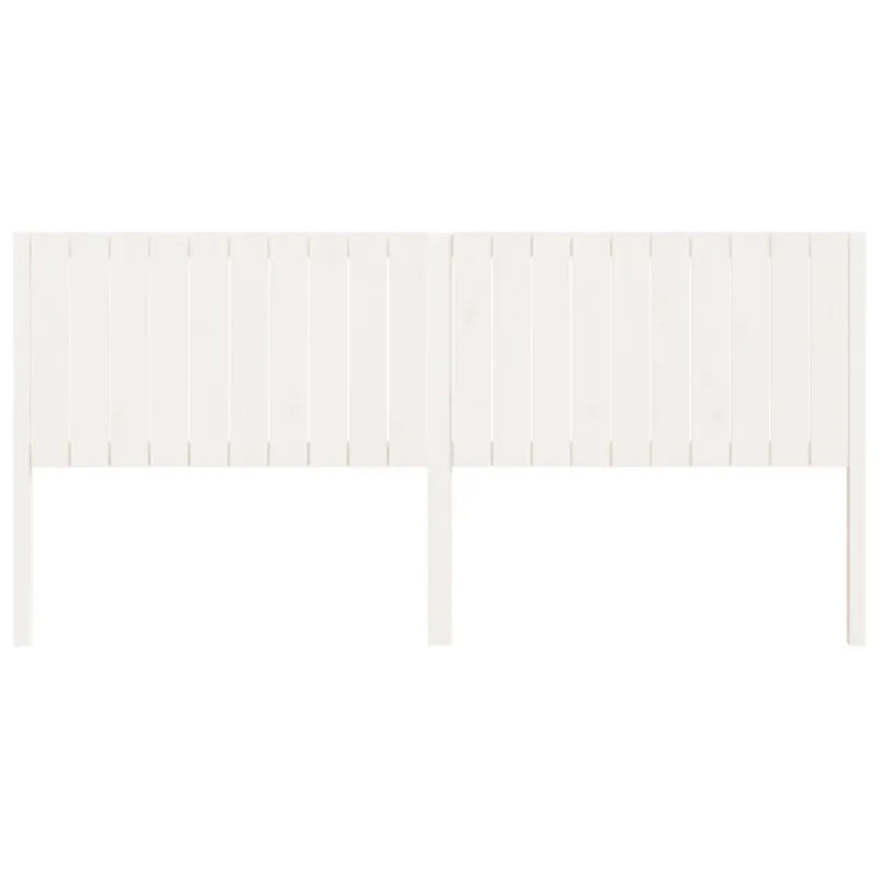 Lovos galvūgalis, baltas, 205,5x4x100cm, pušies masyvas