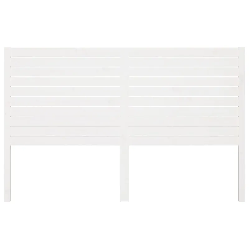 Lovos galvūgalis, baltas, 126x4x100cm, pušies medienos masyvas