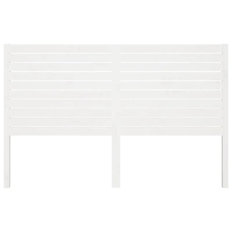 Lovos galvūgalis, baltas, 206x4x100cm, pušies medienos masyvas