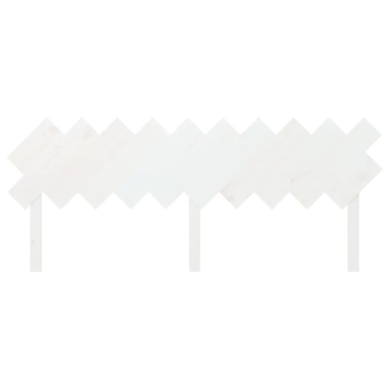 Lovos galvūgalis, baltas, 196x3x80,5cm, pušies medienos masyvas