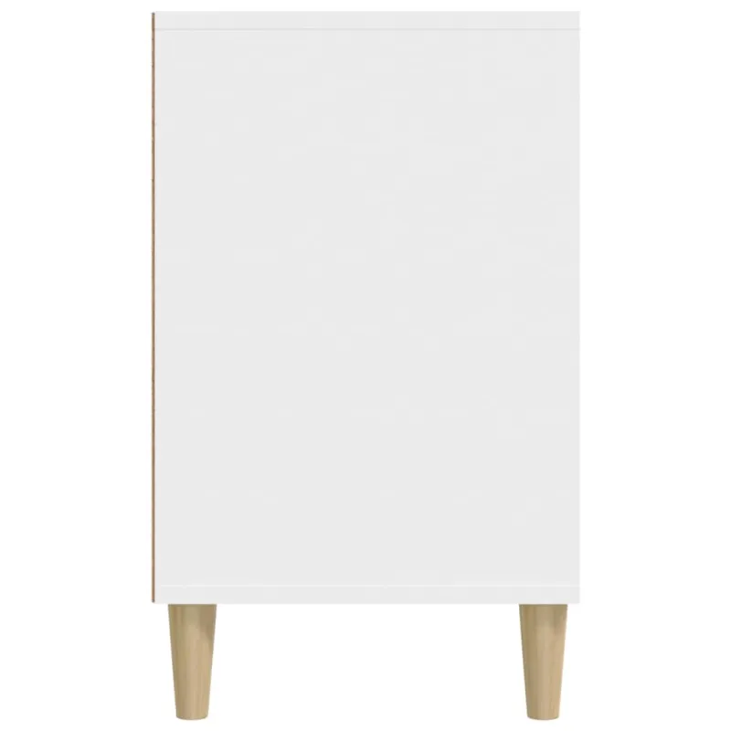 Spintelė batams, baltos spalvos, 102x36x60cm, apdirbta mediena
