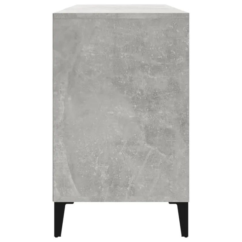 Spintelė batams, betono pilka, 102x36x60cm, apdirbta mediena