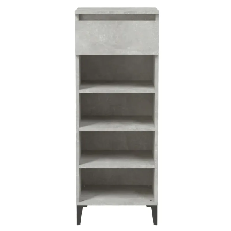 Lentyna batams, betono pilka, 40x36x105cm, apdirbta mediena