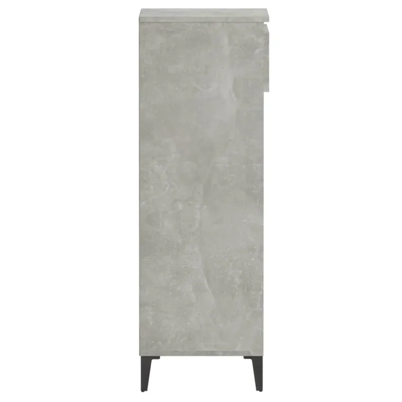Lentyna batams, betono pilka, 40x36x105cm, apdirbta mediena