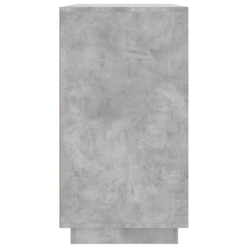 Šoninė spintelė, betono pilka, 80x34x75cm, apdirbta mediena