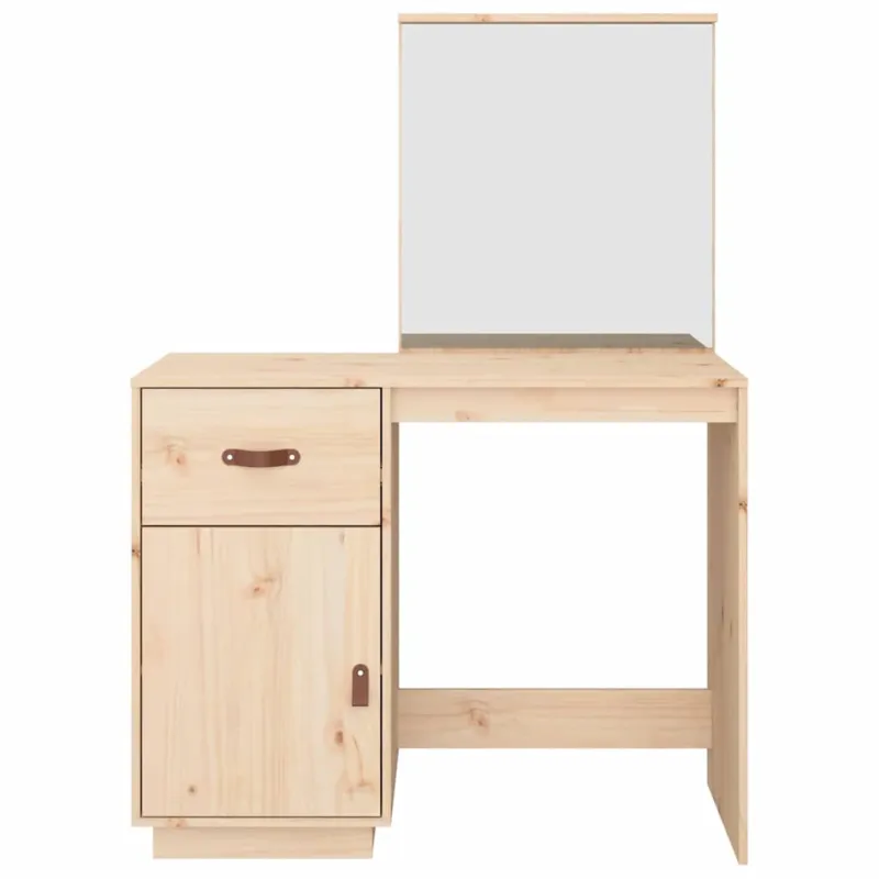 Kosmetinis staliukas, 95x50x134cm, pušies medienos masyvas