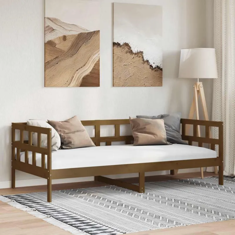 Lova, medaus rudos spalvos, 80x200cm, pušies medienos masyvas