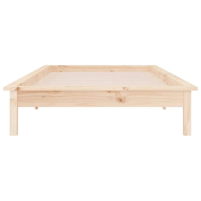Lovos rėmas su LED, 100x200cm, medienos masyvas
