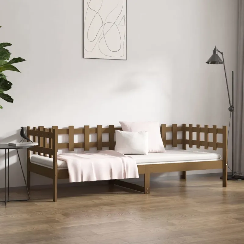 Lova, medaus rudos spalvos, 80x200cm, pušies medienos masyvas