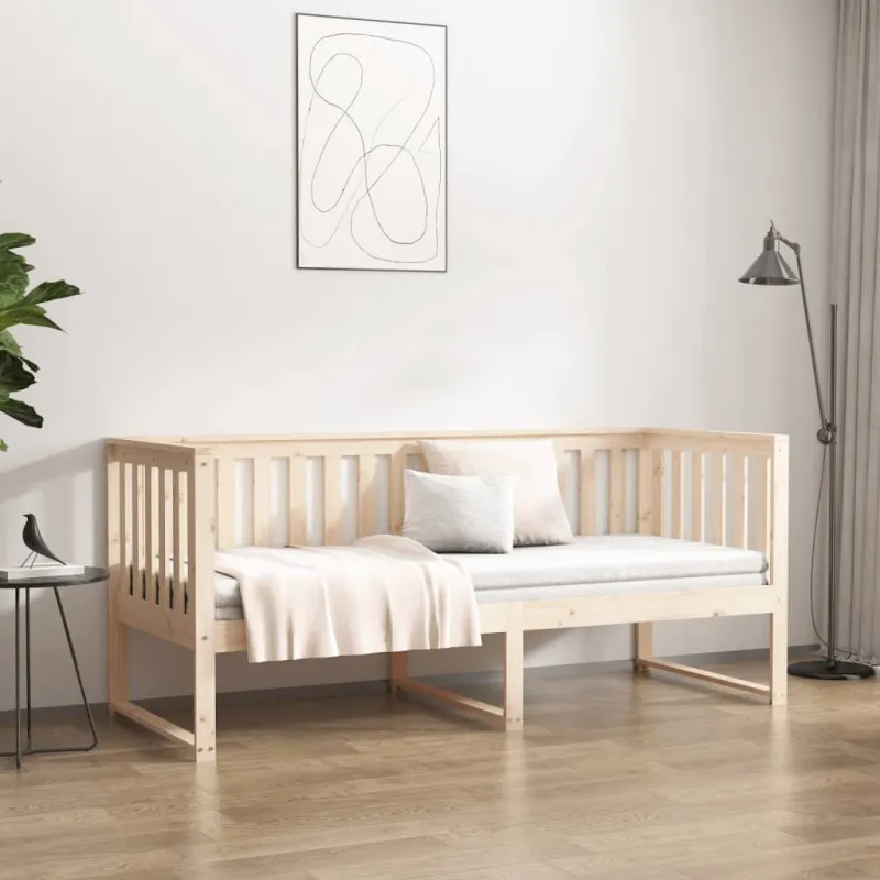 Lova be čiužinio, 80x200cm, pušies medienos masyvas