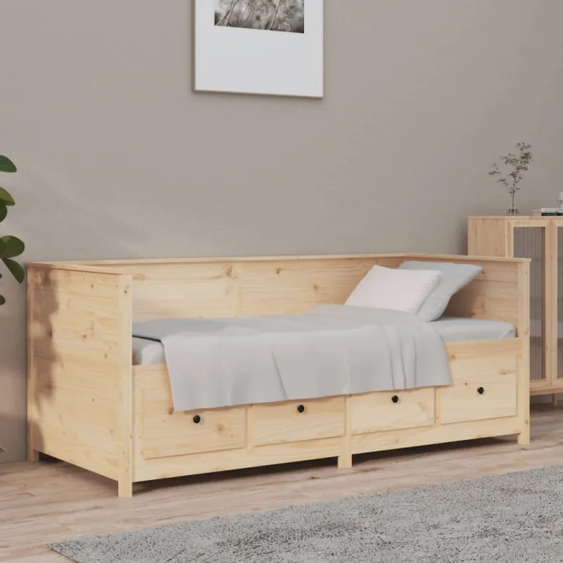 Dieninė lova be čiužinio 75x190 cm Pušies masyvo