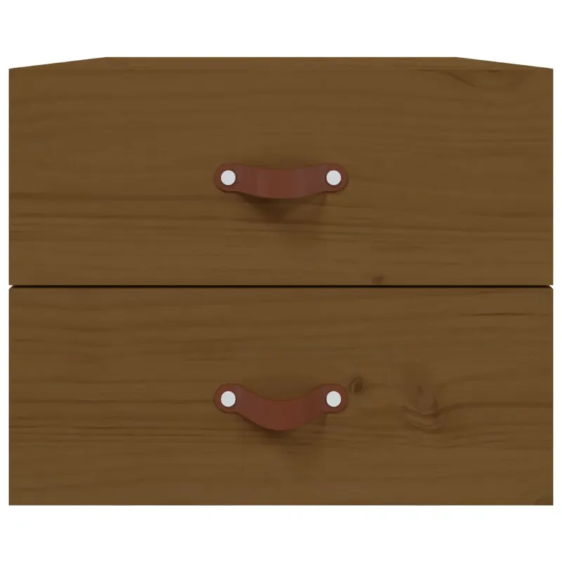 Prie sienos montuojama naktinė spintelė, ruda, 50x36x40cm