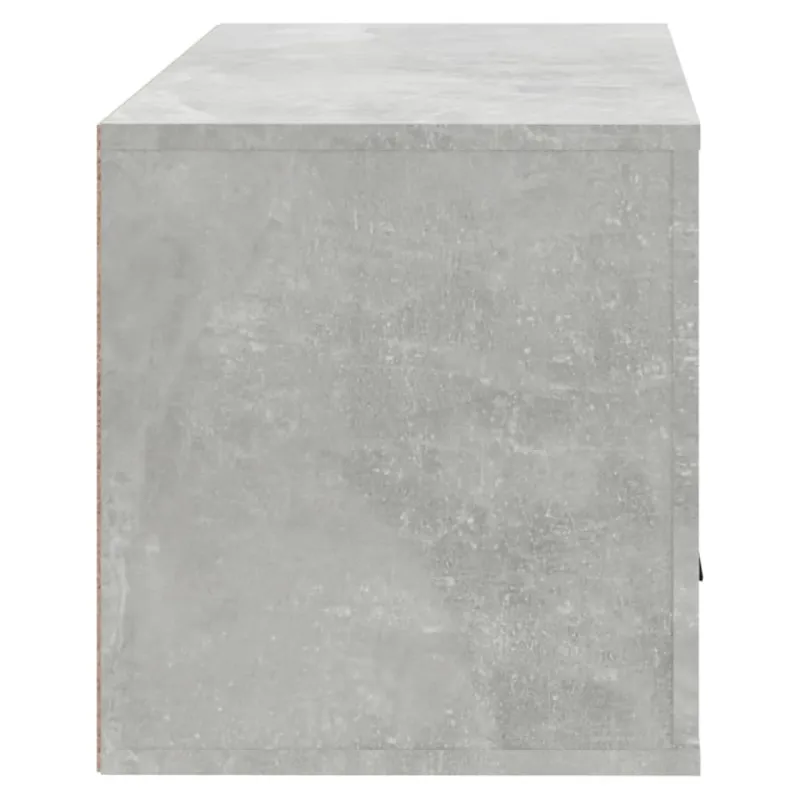 Sieninė spintelė batams, betono pilka, 70x35x38cm, mediena