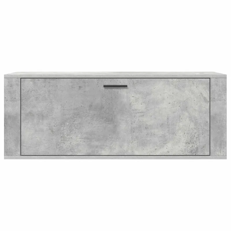 Spintelė batams, betono pilka, 100x35x38cm, apdirbta mediena