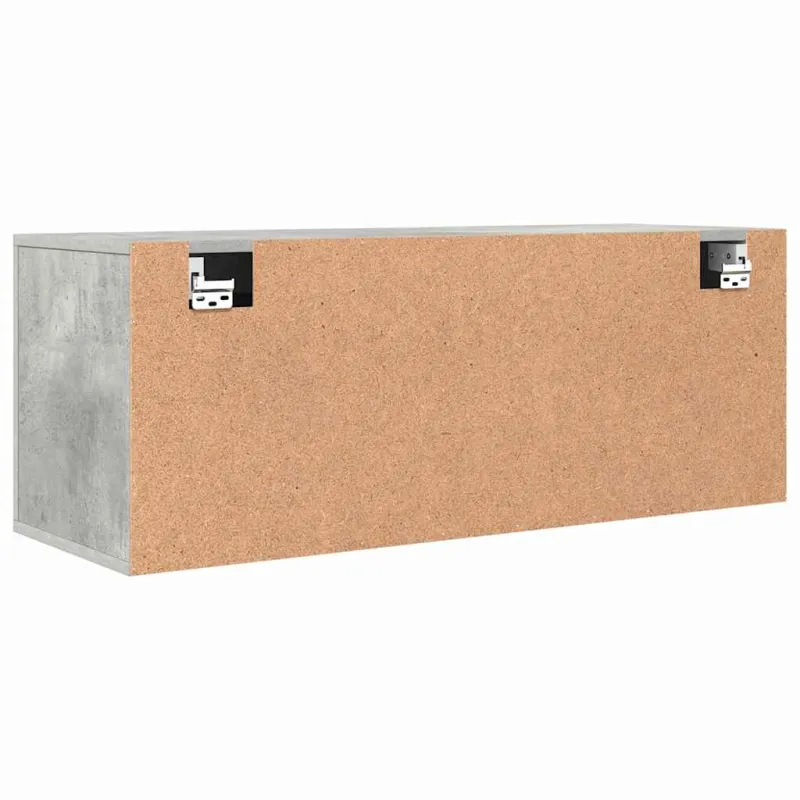 Spintelė batams, betono pilka, 100x35x38cm, apdirbta mediena