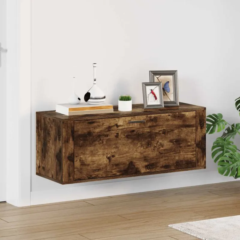 Spintelė batams, dūminio ąžuolo, 100x35x38cm, apdirbta mediena