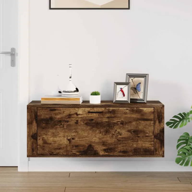 Spintelė batams, dūminio ąžuolo, 100x35x38cm, apdirbta mediena