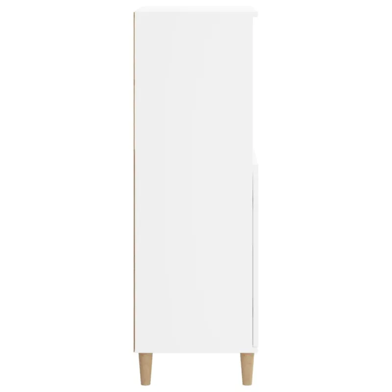 Komoda, baltos spalvos, 60x36x110cm, apdirbta mediena