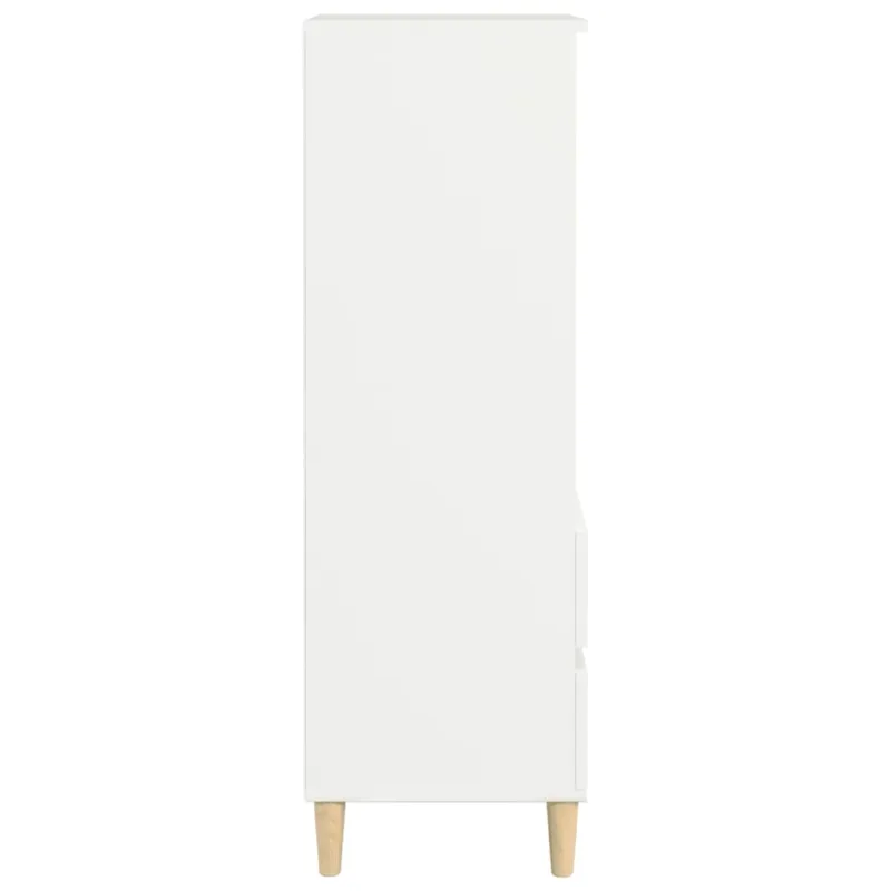 Komoda, baltos spalvos, 40x36x110cm, apdirbta mediena