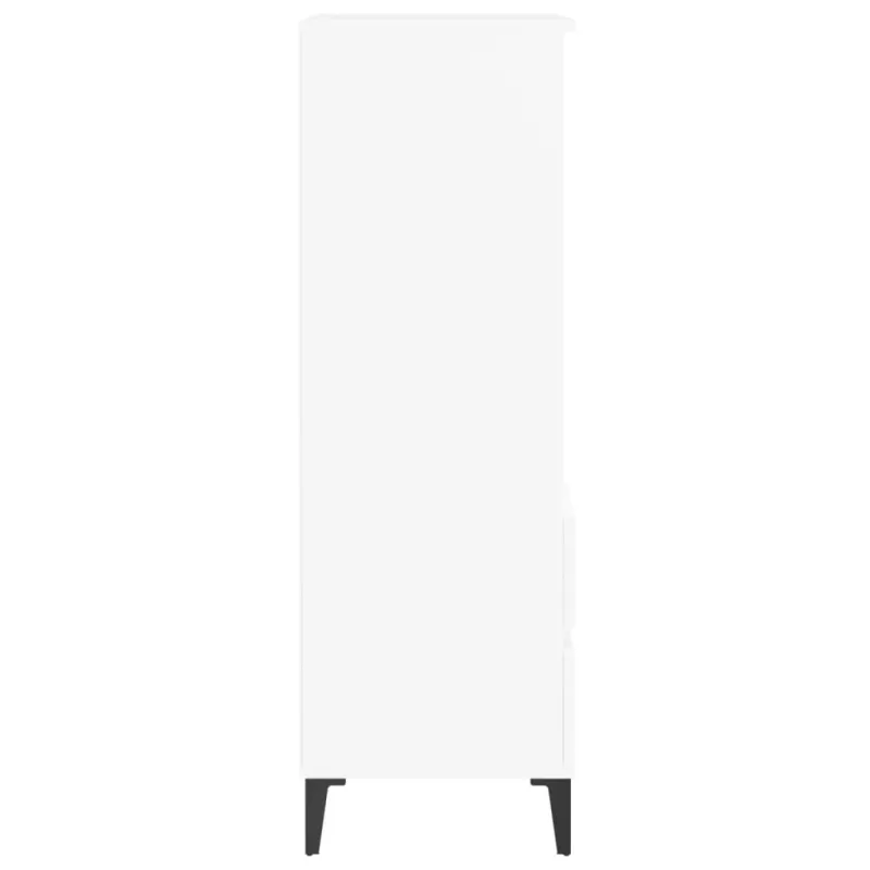 Komoda, baltos spalvos, 40x36x110cm, apdirbta mediena