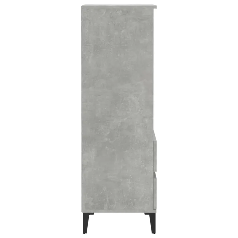 Komoda, betono pilkos spalvos, 40x36x110cm, apdirbta mediena