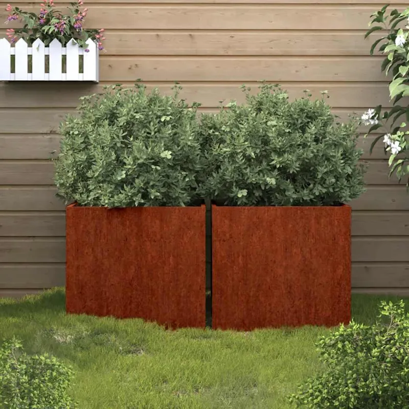 Loveliai, 2vnt., 32x30x29cm, Corten plienas