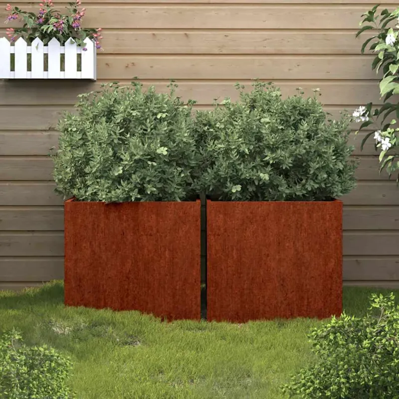 Loveliai, 2vnt., 42x40x39cm, Corten plienas