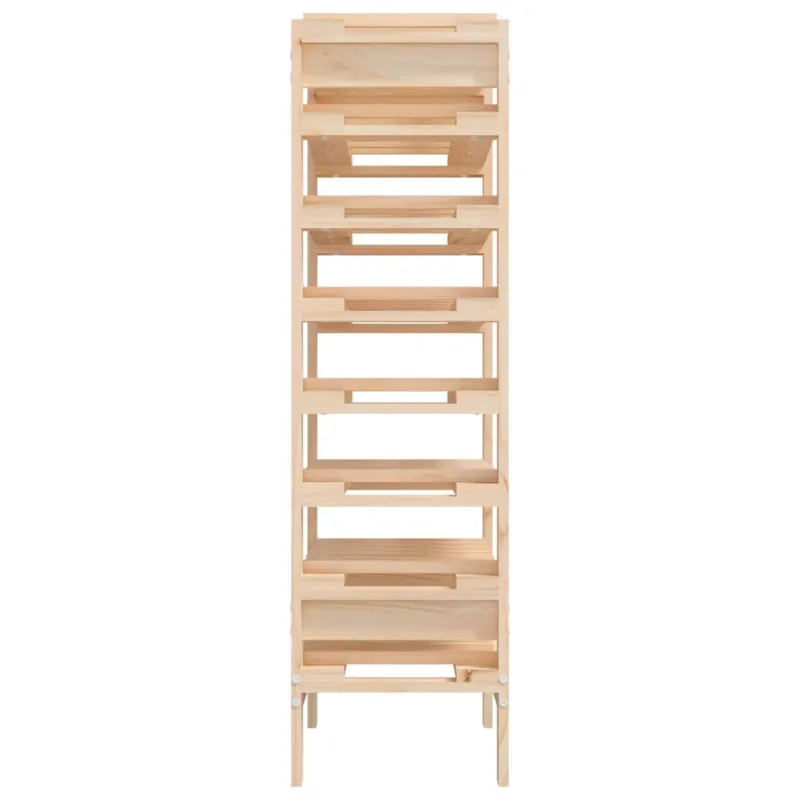 Vyno butelių stovas, 61,5x30x107,5cm, pušies medienos masyvas